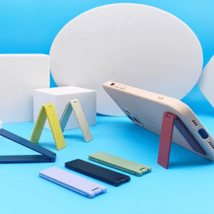 พับได้ holder griptok ขาตั้งโทรศัพท์แบบพับได้น้ำหนักเบา ขนาดเล็ก ขาตั้งอเนกประสงค์สำหรับเดสก์ท็อป ที่วางโทรศัพท์มือถือ