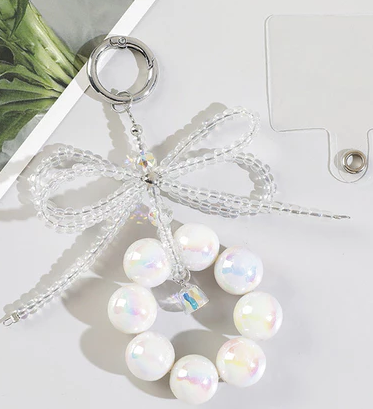 สายคล้องข้อมือแบบมินินิชพร้อมลูกปัดโบว์ระดับไฮเอนด์