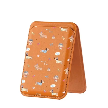 น่ารักของเล่นลูกสุนัขรูปแบบกระเป๋าสตางค์สําหรับ ไอโฟน 16 15 14 13 12 มือโปร สูงสุด 16+