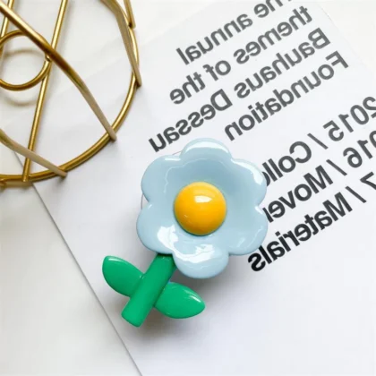 ที่วางโทรศัพท์แบบสร้างสรรค์ขนาดเล็กรูปดอกทิวลิปและดอกเดซี่ ที่วางโทรศัพท์รูปดอกไม้ 3 มิติ