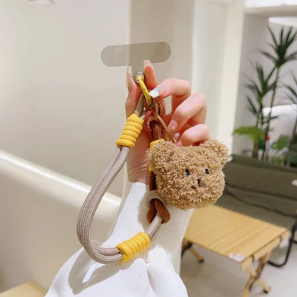 สายคล้องมือ สายคล้องข้อมือสั้น สายคล้องโทรศัพท์รูปหมีน้อยน่ารัก สายคล้องโทรศัพท์รูปตุ๊กตาการ์ตูน สายคล้องโทรศัพท์สั้น