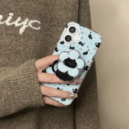 แมวน่ารัก 3d Grip รูปแบบขาตั้งโทรศัพท์เหมาะสําหรับ Iphone 17 17promax 16 pro max 12 13 14 15 ผู้ถือโทรศัพท์มาใหม่โทรศัพท์ Grips