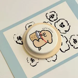 สีน้ําตาลรูปแบบลูกสุนัขน่ารักขาตั้งโทรศัพท์เหมาะสําหรับ Iphone 16 pro max 12 13 14 15 ที่วางโทรศัพท์มาใหม่ที่จับโทรศัพท์