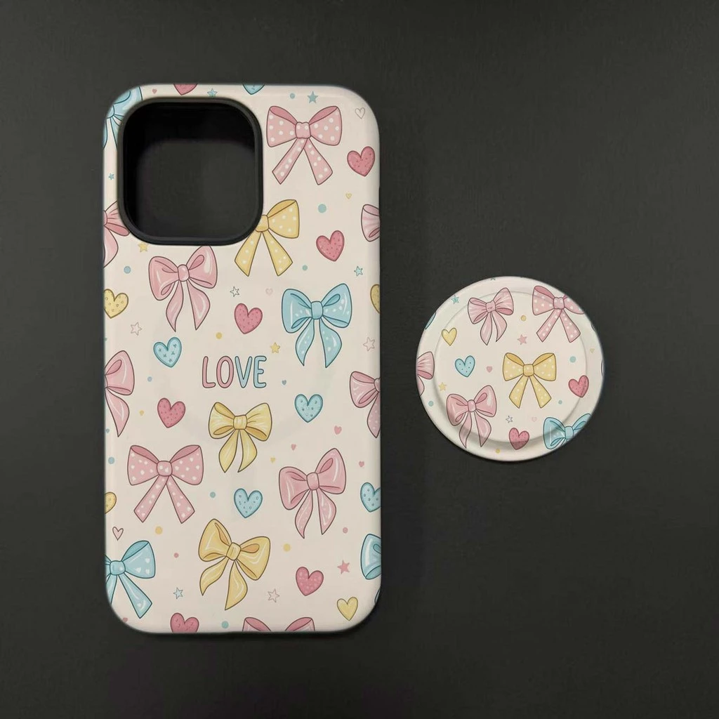 เคสลายโบว์หลากสี เหมาะสําหรับ iPhone 17 17promax 12promax 12 13 14 15 pro max เคสฝาหลัง 14promax 15pro 16 Pro max Casing