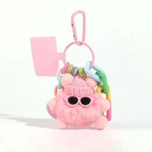 สายคล้องโทรศัพท์ พวงกุญแจ จี้ห้อยกระเป๋า รูปการ์ตู ลูกบอลถ่านขนาดเล็ก จี้ห้อยโทรศัพท์รูปสัตว์ประหลาด จี้ตุ๊กตาผ้ากำมะหยี